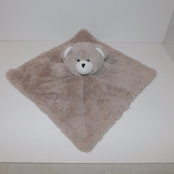 Manhattan Kids Cuddly Pal Brown Tan Teddy Bear Plush Security Blanket Baby Lovey - Picture 4 of 6